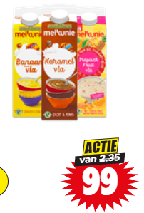 Alle Melkunie vla voor €1 bij Dirk