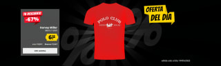 Camiseta polo club en color rojo por 6,66€