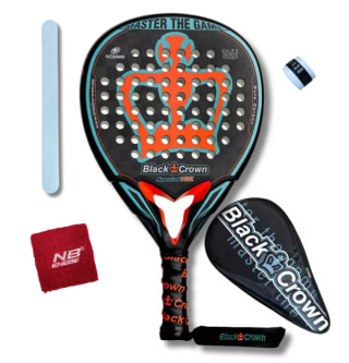 Pala Pádel Black Crown Special 16k Master Game Funda Black Crown + Protector Transparente + Ovegrip por 109€ (cuenta nueva por 97€)