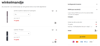 1+1 gratis op eyeliners en kohlpotloden bij HEMA