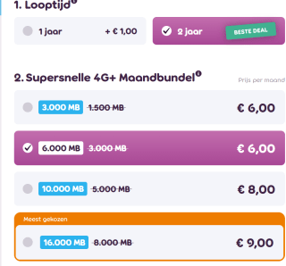 Dubbele data dagen bij 50plusmobiel