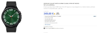 Reloj Samsung Galaxy Watch 6 Classic 47mm por 349,68€