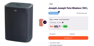 Joseph Joseph Tota Wasmand - 90 L Zwart voor €69,92 bij Ibood