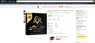 5 Caixas Café da L'or em Cápsula Ristretto - R$ 43,72