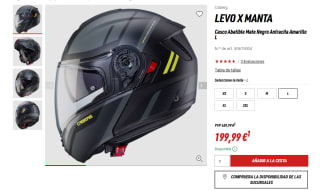 Casco moto CABERG LEVO X fibra 22.06 por 199,99€
