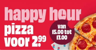 Code voor een Pizza Margherita, Funghi, Peperoni bij afhalen