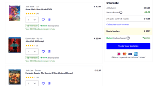 2+1 gratis op Film en muziek bij Bol.com