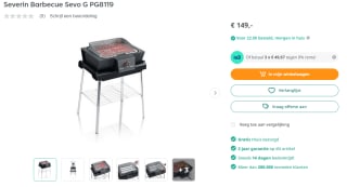 Severin Barbecue Sevo G PG8119 voor €149 bij Art & Craft