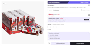 Caja de 24 unidades de Mikado & Go, Palitos de Galleta Cubiertos de Chocolate Negro por 12.33€