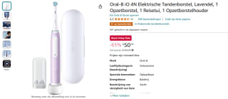Oral-B iO 4N elektrische tandenborstel Lavendel voor €50,74 bij Amazon
