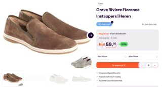 Greve Riviere Florence Instappers Heren voor €59,95 bij iBOOD