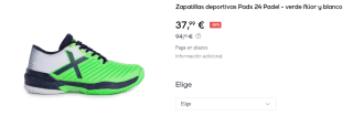 Zapatillas de Hombre Munich Padx 24 Padel por 37.99€