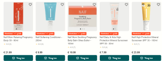 1+1 gratis op Naïf verzorgingsproducten bij Holland & Barrett