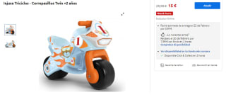 Correpasillos Twin +2 años Injusa Triciclos por 15€