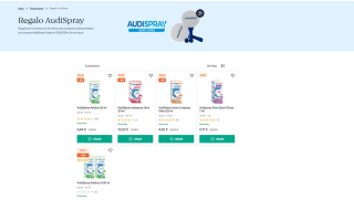 Regalo por la compra de al menos dos productos seleccionados de la marca AudiSpray