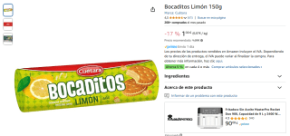 Bocaditos Limón 150g por 1€