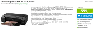 Canon imagePROGRAF PRO-300 printer voor €559 bij Megekko