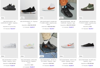 Recopilacion de Zapatillas Nike con Hasta 60% de Descuento en Zalando Prive