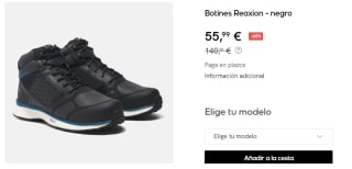 Botas Timberland Reaxion para hombre por 55.99€