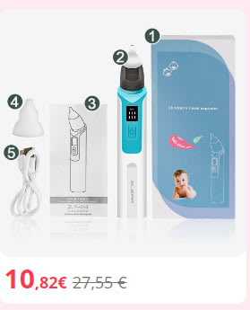 Limpiador de nariz para bebé recargable por 10,82€