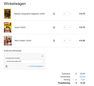 2+1 tijdschrift gratis via My Magazines