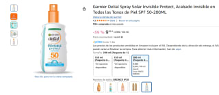 Garnier Delial Spray Solar Invisible Protect SPF 50 de 200ML por 9,95€