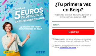 5€ dto en tu primera compra superior a 40€