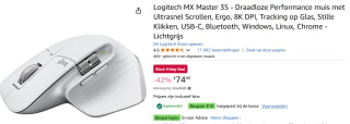Logitech MX Master 3S Grijs voor €64,99 dmv code bij Amazon