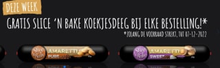Gratis Slice 'n Bake Koekjesdeeg bij je bestelling bij Bouwhuis