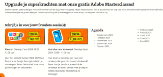 Gratis Adobe Masterclass Photoshop, InDesign en Illustrator bij Drukwerkdeal