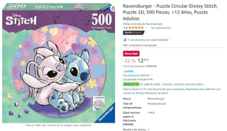 Puzzle Circular Disney Stitch, Puzzle 2D, 500 Piezas por 12,95€