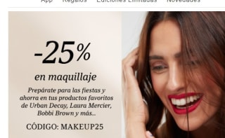 -25% descuento en maquillajes desde lookfantastik