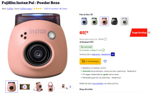 Fujifilm Instax Pal - Poeder Roze voor €65,72 bij Bol.