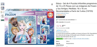 Educa Borras set Puzle Progresivo Frozen 12-16 20-25 piezas por 4,84€