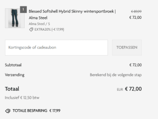 20% extra korting op wintersale-items van O'Neill