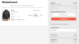 20% korting op alles bij Dress for less