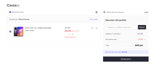 Telefono móvil Oppo A94 5G 128GB+8GB RAM Color negro por 239€