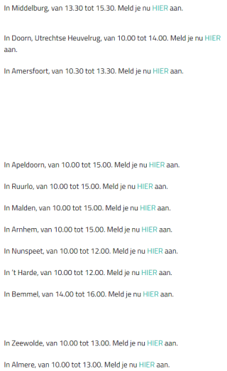 Gratis bomen/zaailingen ophalen op verschillende locaties via Meerbomennu