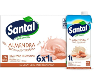 Pack de 6×1L Santal Bebida de almendras por 5,70€.
