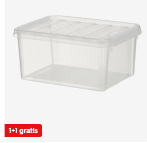1+1 gratis op alle opbergboxen bij de Hema