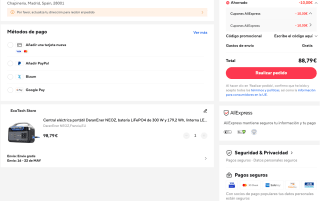 Batería portátil 300W/ 179,2 Wh DaranEner NEOZ por solo 98,79€