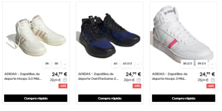 Oferta hasta 70% descuento en ropa y calzado Adidas precios muy bajos