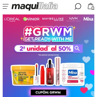 Segunda Unidad al -50% en marcas de L'Oreal.