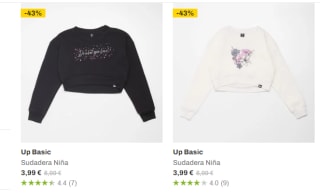 Sudaderas desde 3,59€ en Sprinter