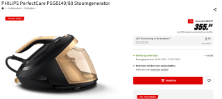 Philips PerfectCare 8000 Series PSG8140/80 - Stoomgenerator voor €255,34 na cashback bij de Media Markt