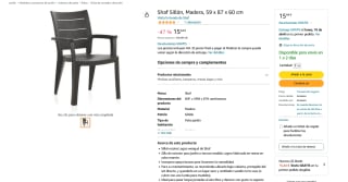 Silla resina Legno wengué de Shaf por 15,44€