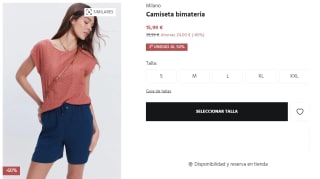 2 Camisetas bimateria Milano para Mujer por 23.98€