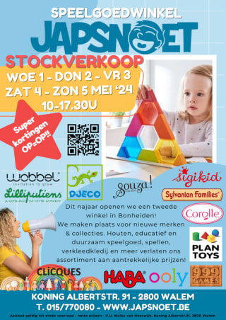 Speelgoedwinkel Japsnoet Stockverkoop