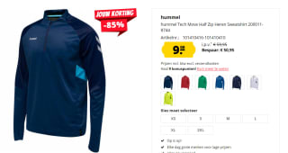 Hummel Tech Move trainingstrui voor €9 bij Sport-korting