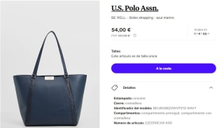 Bolso Shopping U.S. Polo Assn. BE WELL por 54€